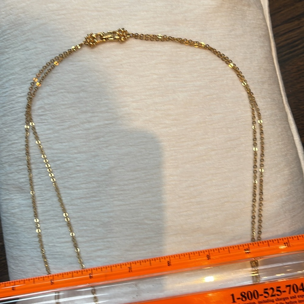 Vintage from late 60s early 70s Monet tassel necklace gold tone/new condition28” - Picture 6 of 14